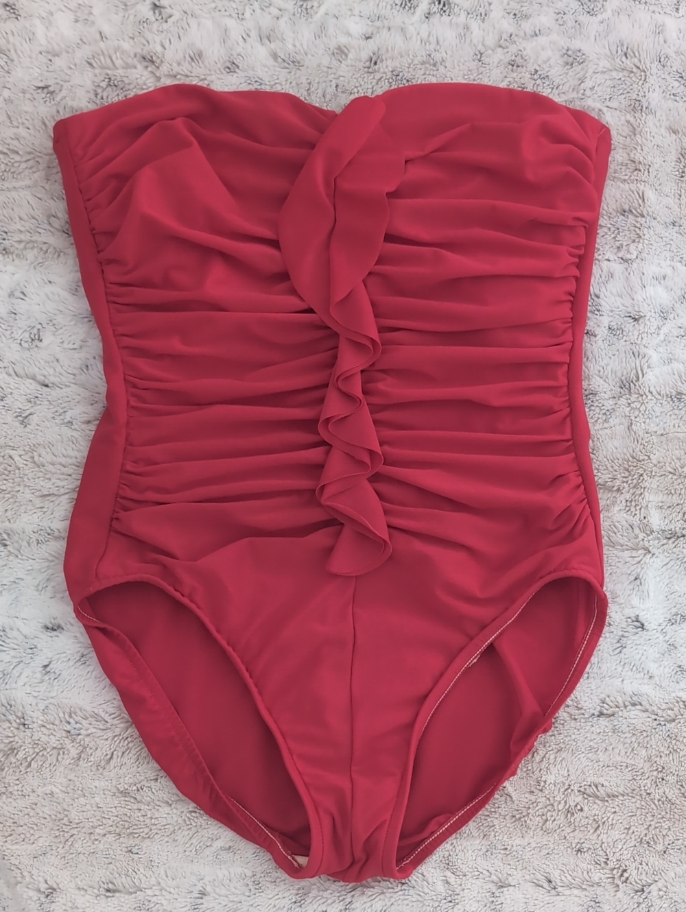 Miraclesuit Camilla Ruffle Strapless Sweetheart One Piece Swimsuit